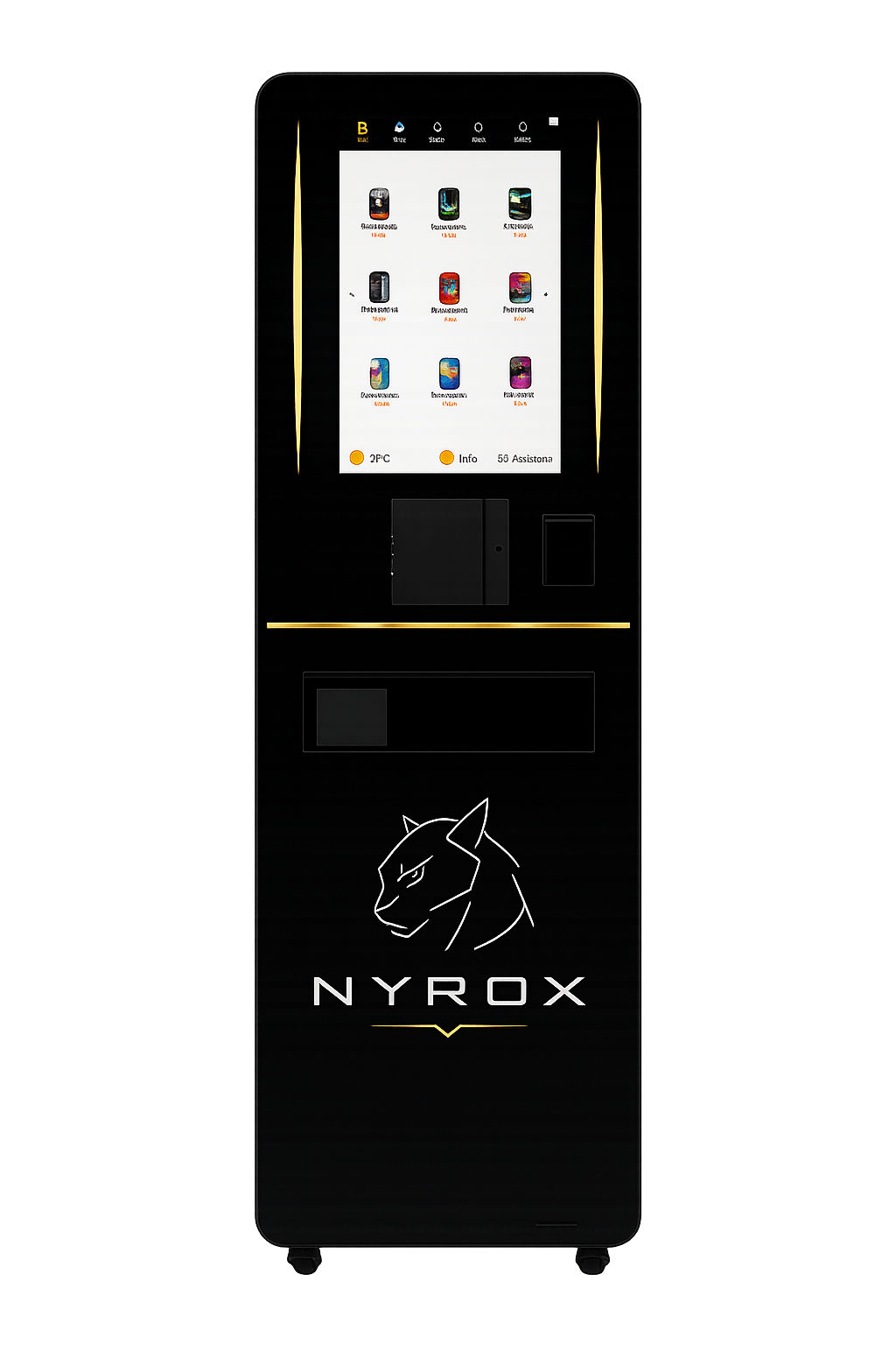 Distributore NYROX in rotazione, fotogramma 2