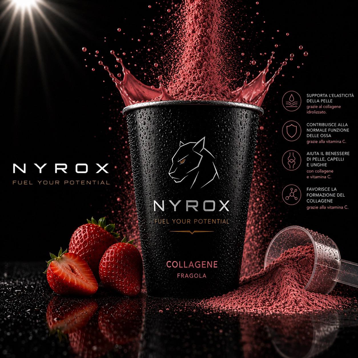 NYROX Collagene alla Fragola